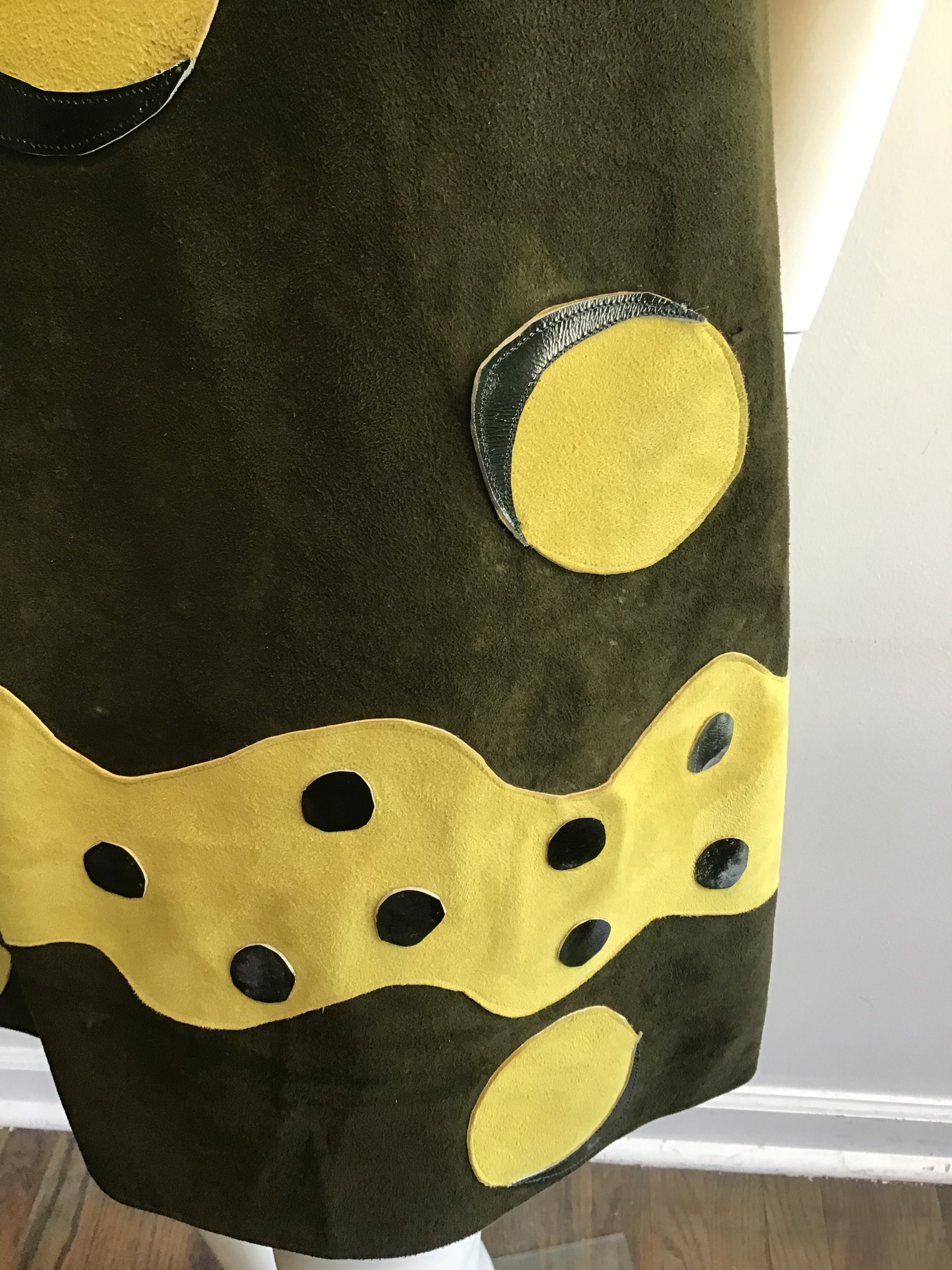 1960’s Olive Green Ultra Suede Dress Size 8