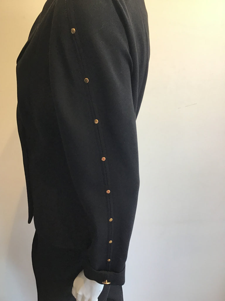 1990s Black Wool Griffith Gray St John’s Pant Suit Size 10