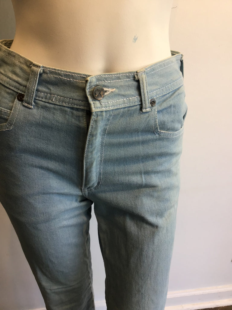 1970’s Blue Denim Hands Off Jeans Size 4