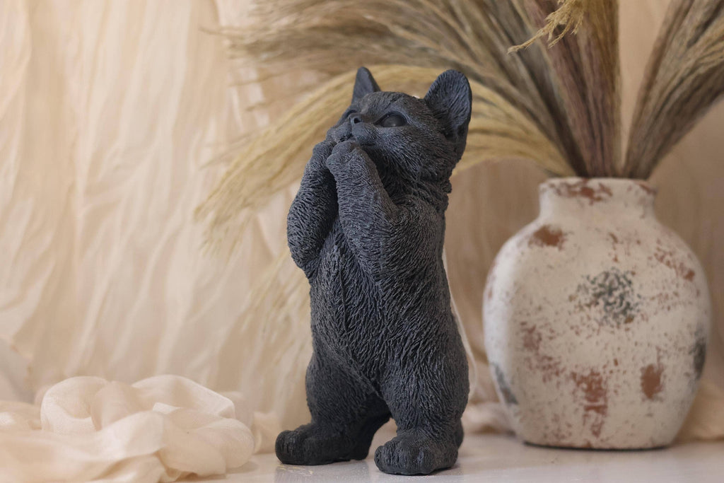 Huge Standing Cat Candle 7.5x4 inches