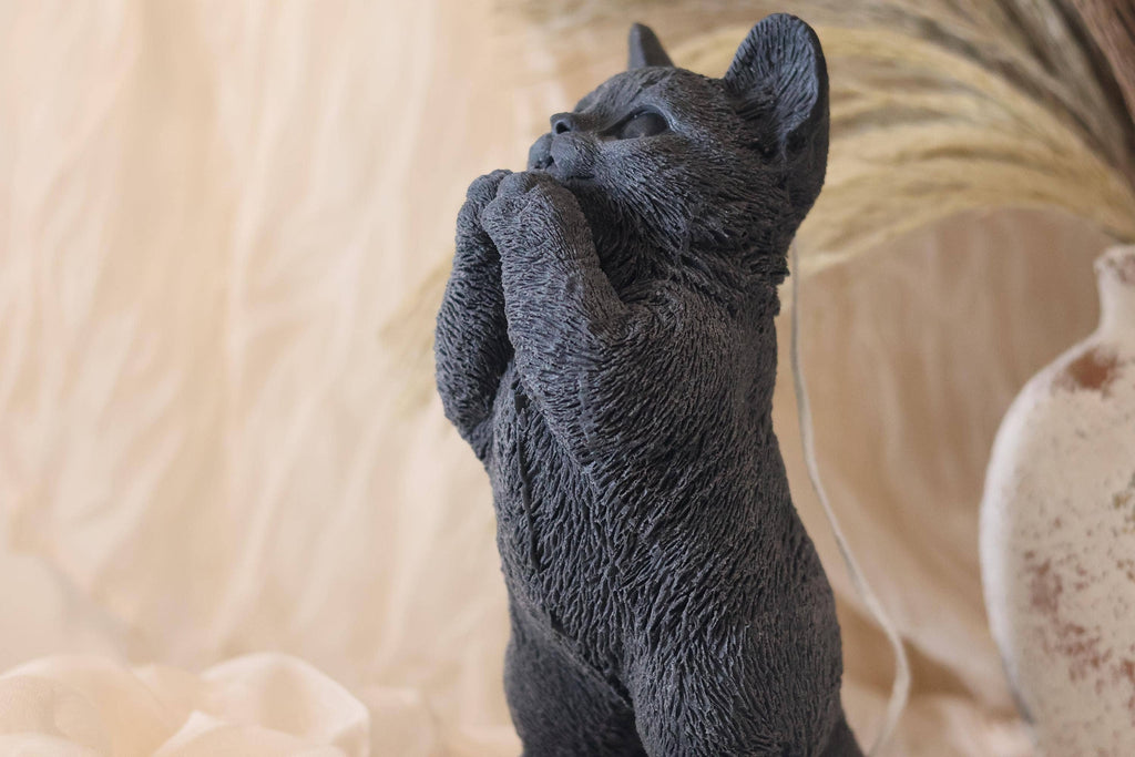 Huge Standing Cat Candle 7.5x4 inches