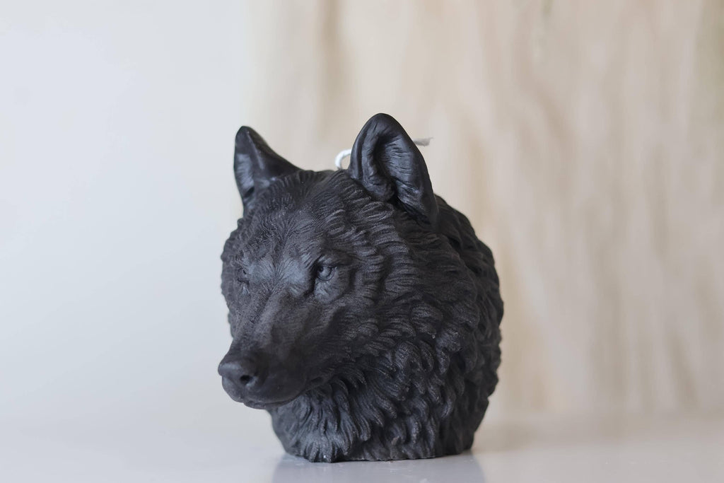 Wolf Head Candle