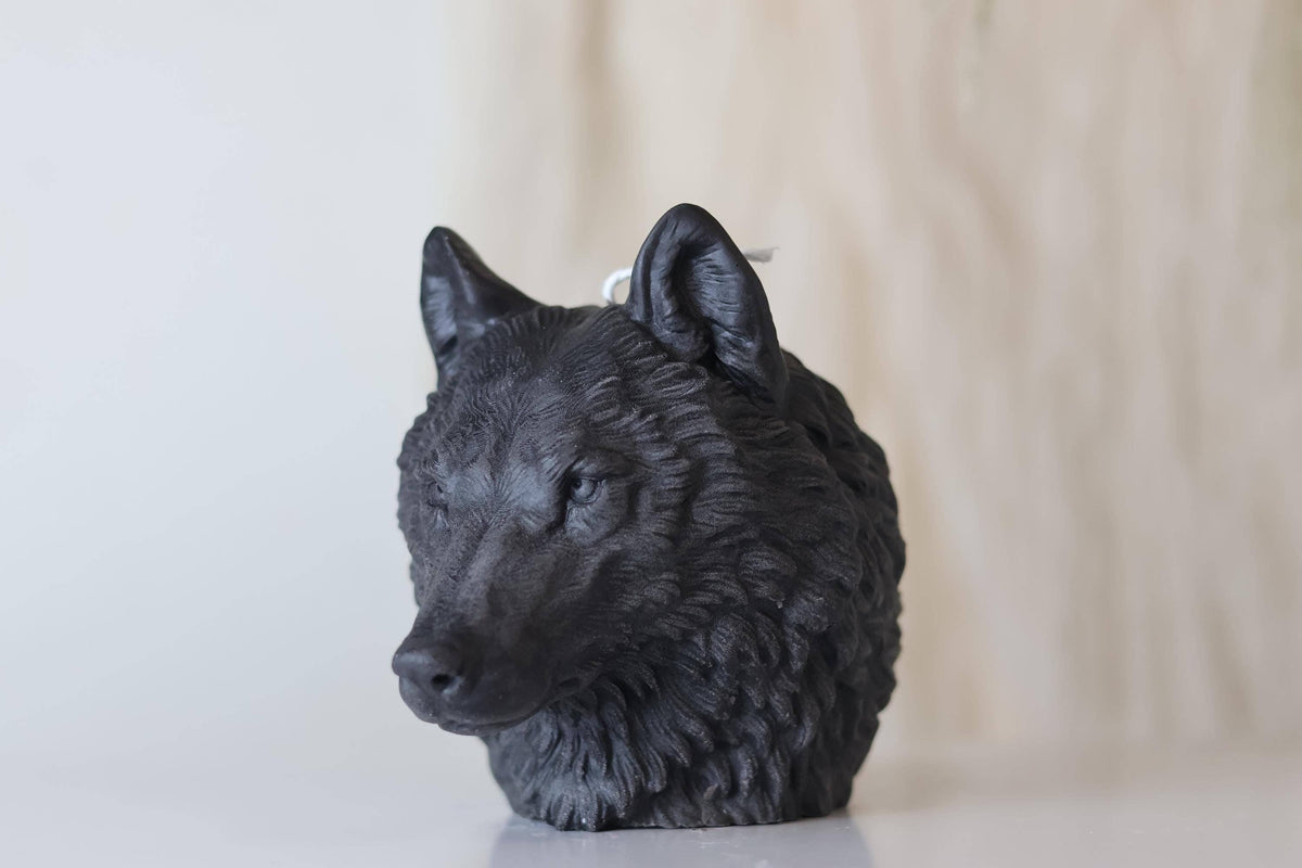 Wolf Head Candle