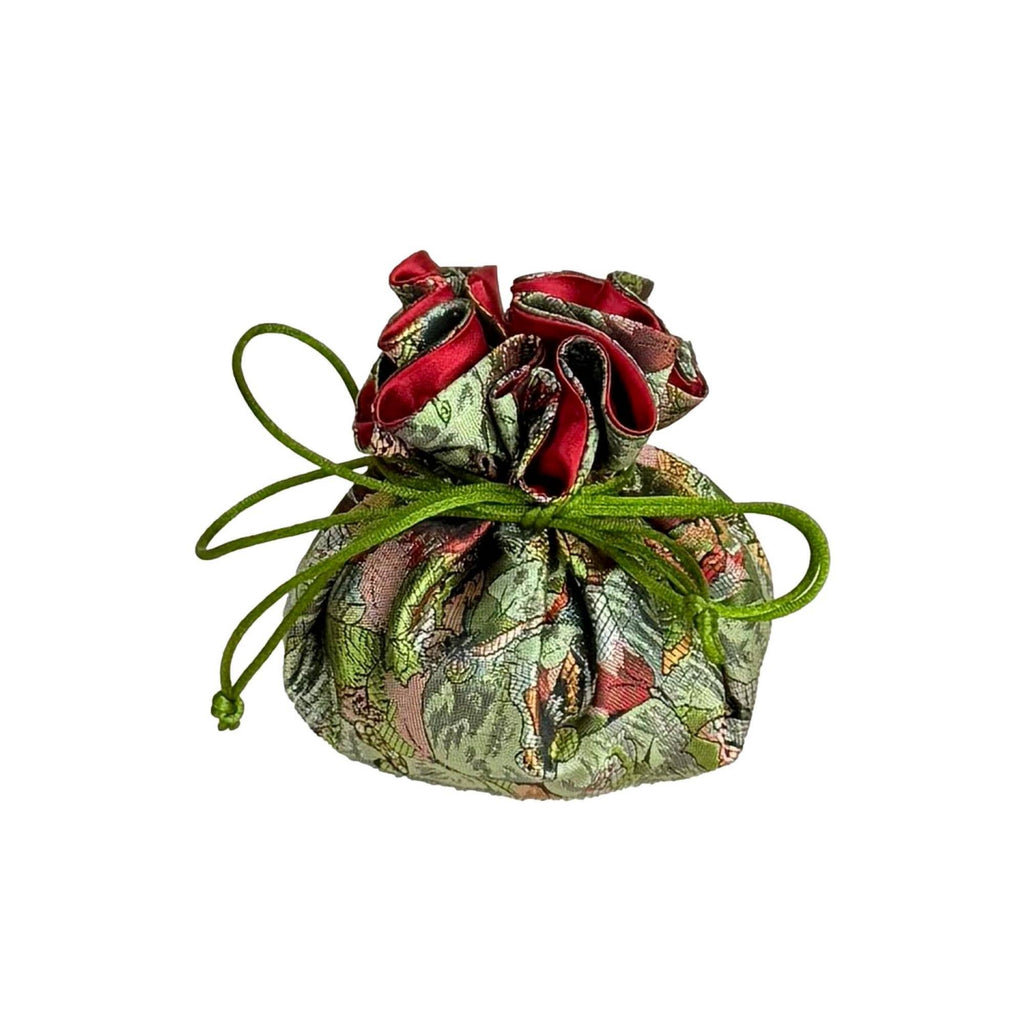 Floral Brocade Jewelry Pouch / Organizer