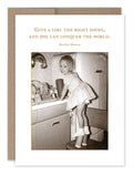 Give A Girl Shoes Birthday Card