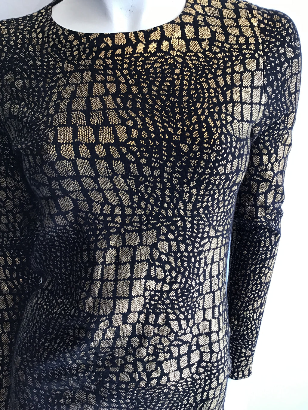 2000’s Gold/Black Rayon INC International Concept Top Size Small