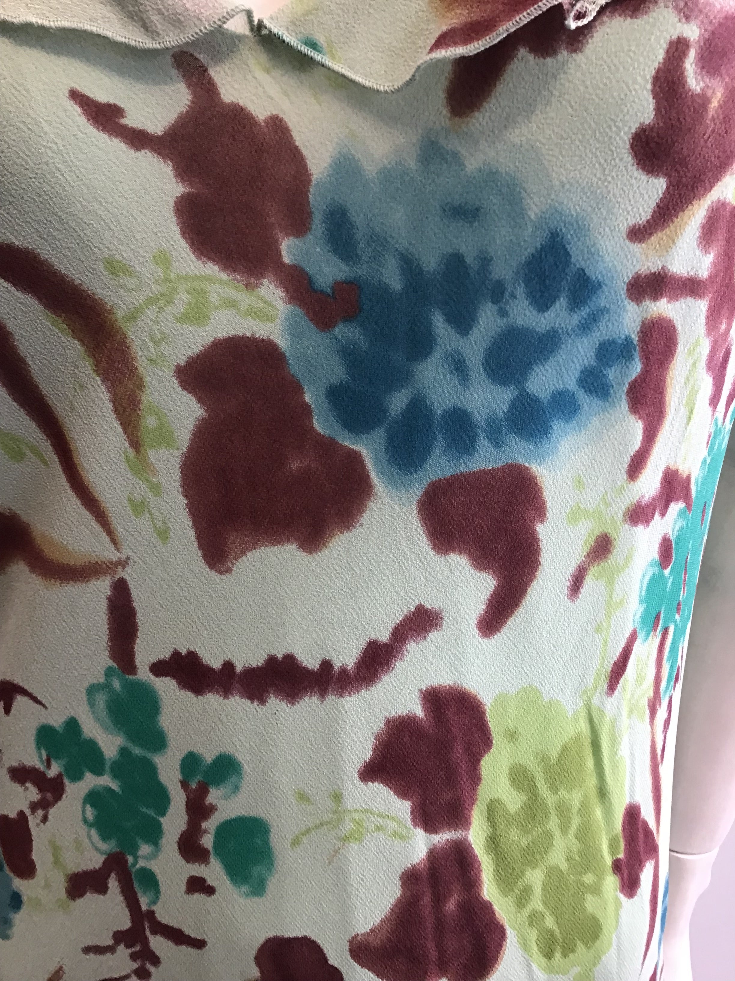 2000’s Lapis Chiffon Floral Dress Size 16