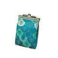 Small Shell Brocade RFID Card Holder