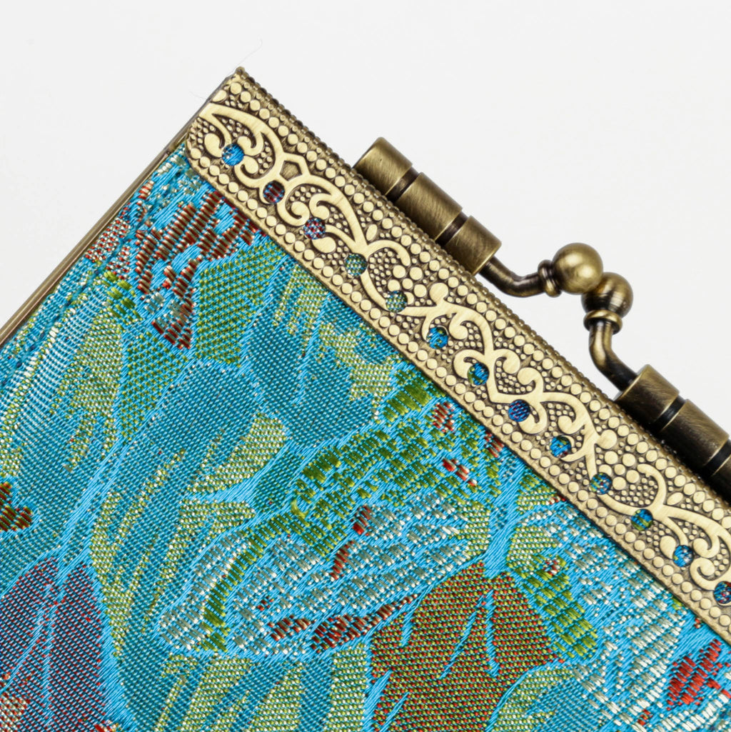 Floral Brocade RFID Card Holder / Business Card Case