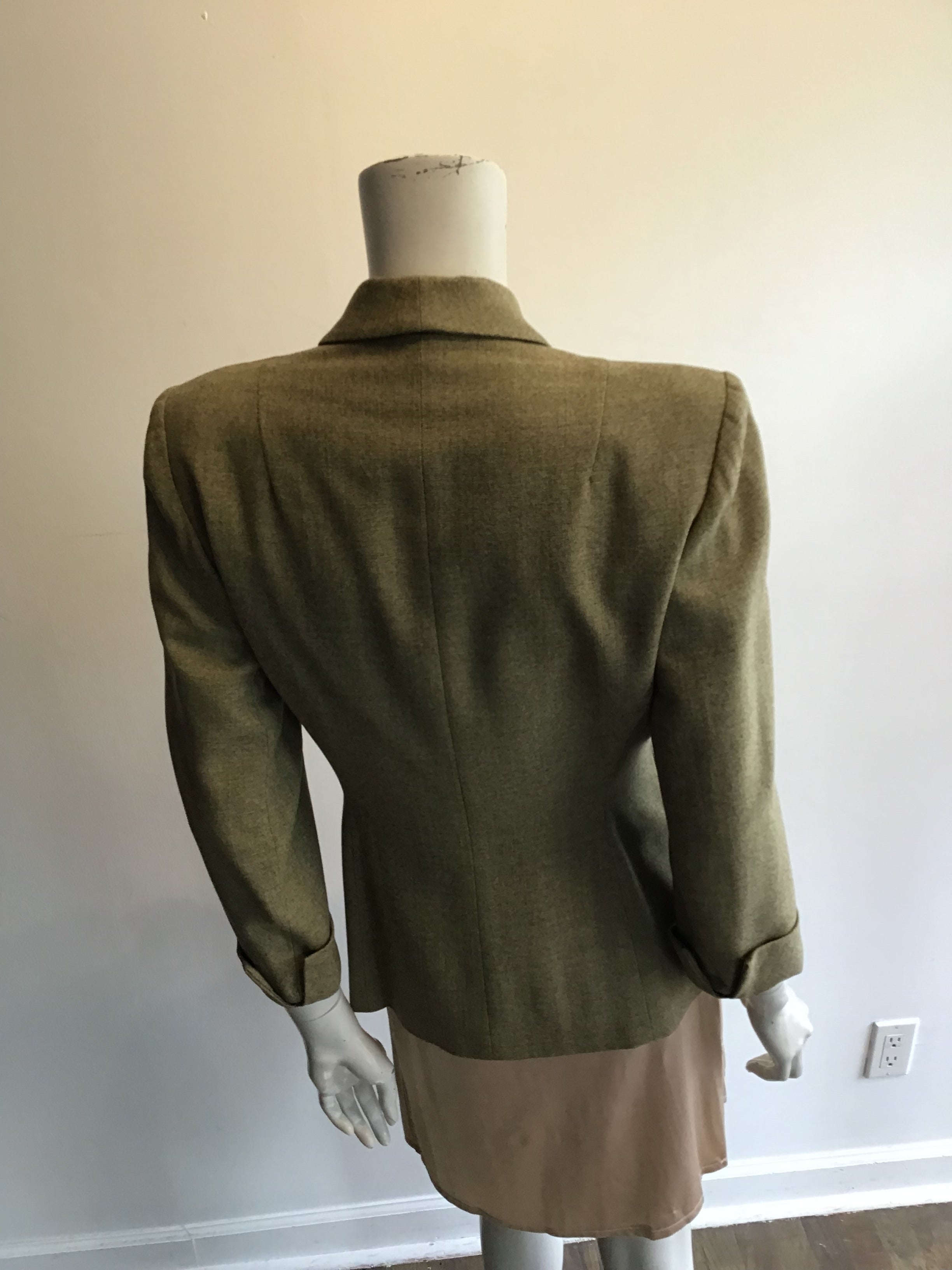 1940’s Light Green Wool Antoinette Ligity Jacket Size 8