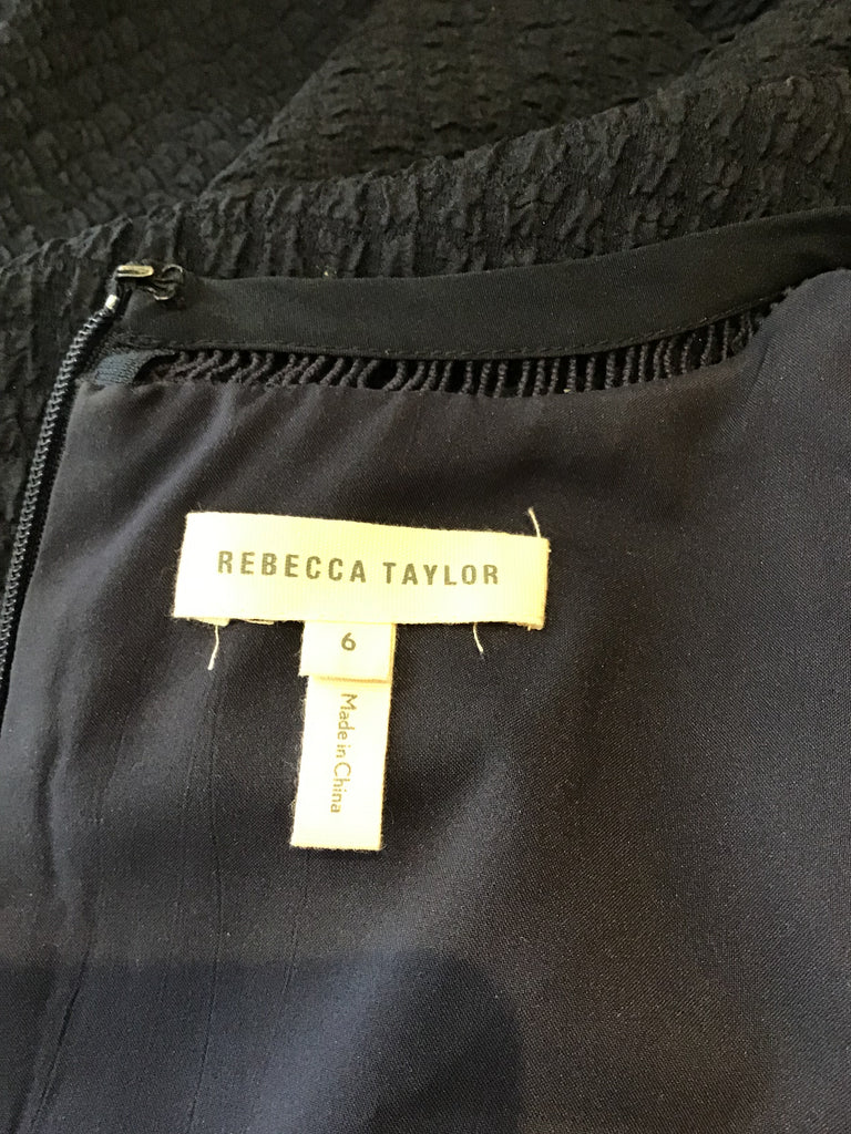 2000’s Navy Blue Rebecca Taylor Polyester Dress Size 6
