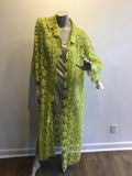 1960s Yellow Lace Duster Coat