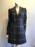 2000’s Gabriela Rose Wool Brown Plaid Jacket Size 6/7