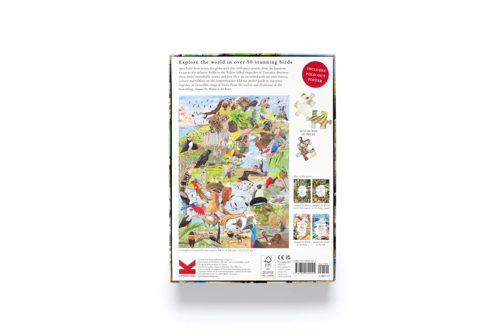 Around the World in 50 Birds Puzzle