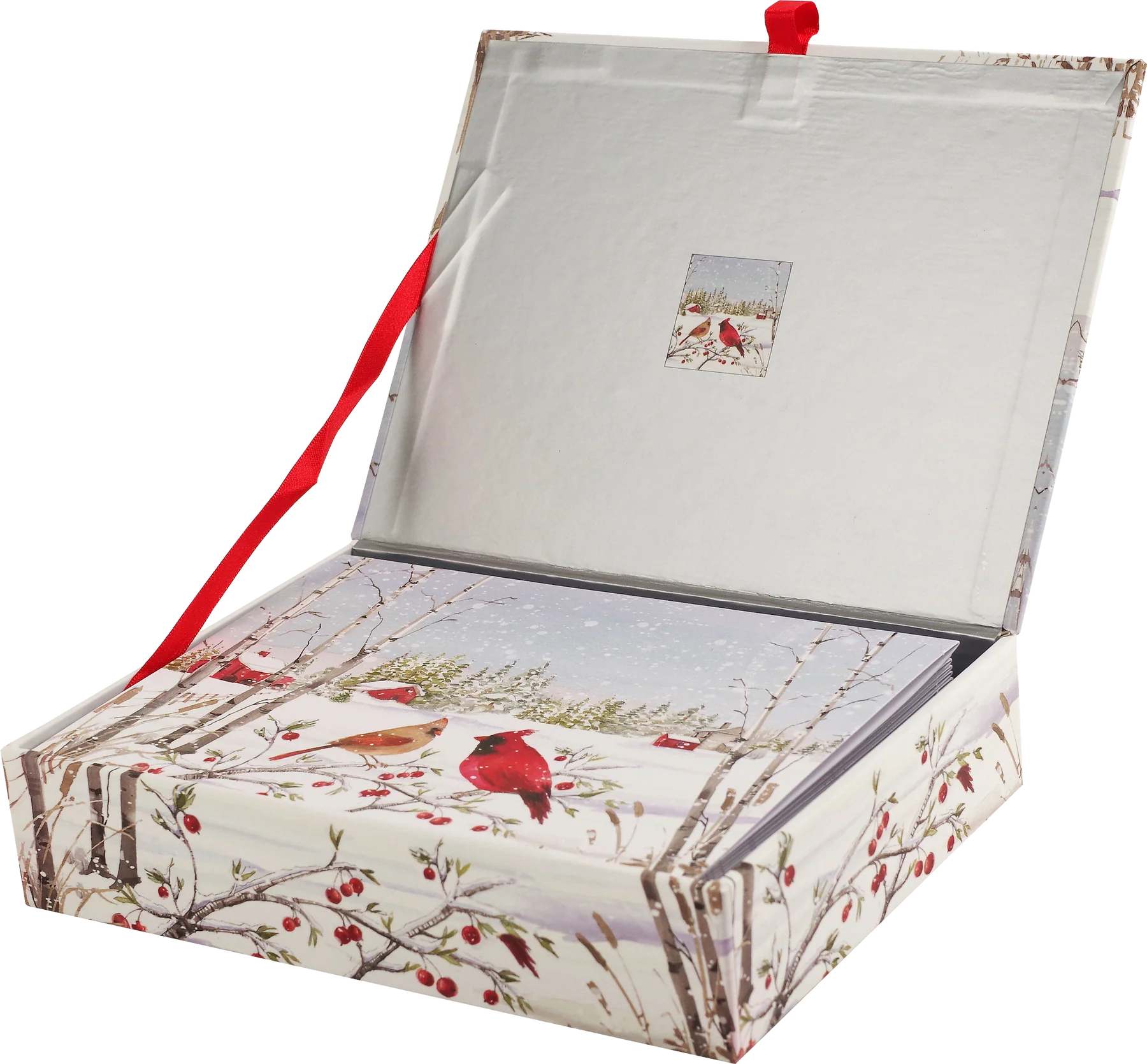 Cardinals In Winter Dix Holiday Boxed Cards