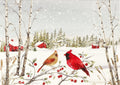 Cardinals In Winter Dix Holiday Boxed Cards