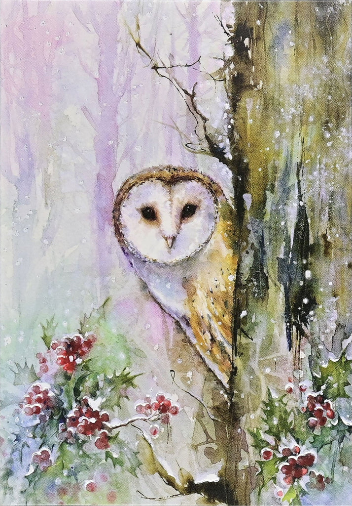 Woodland Owl Small Boxed Holiday Note Cards