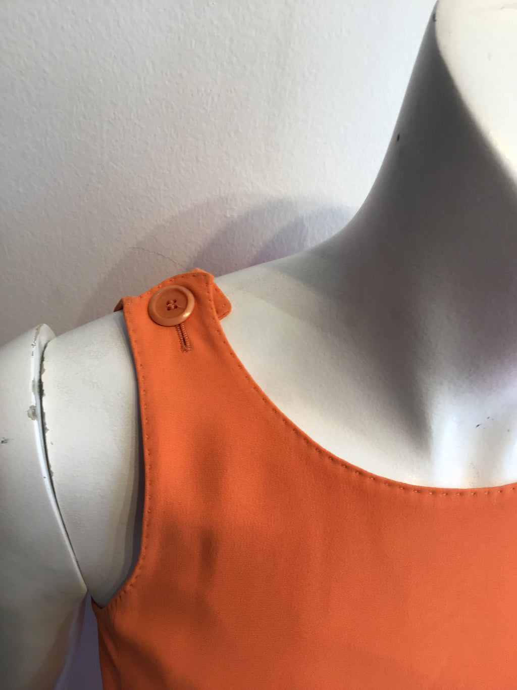 2000’s Orange Lycra Cotton Blend Dress Size 4