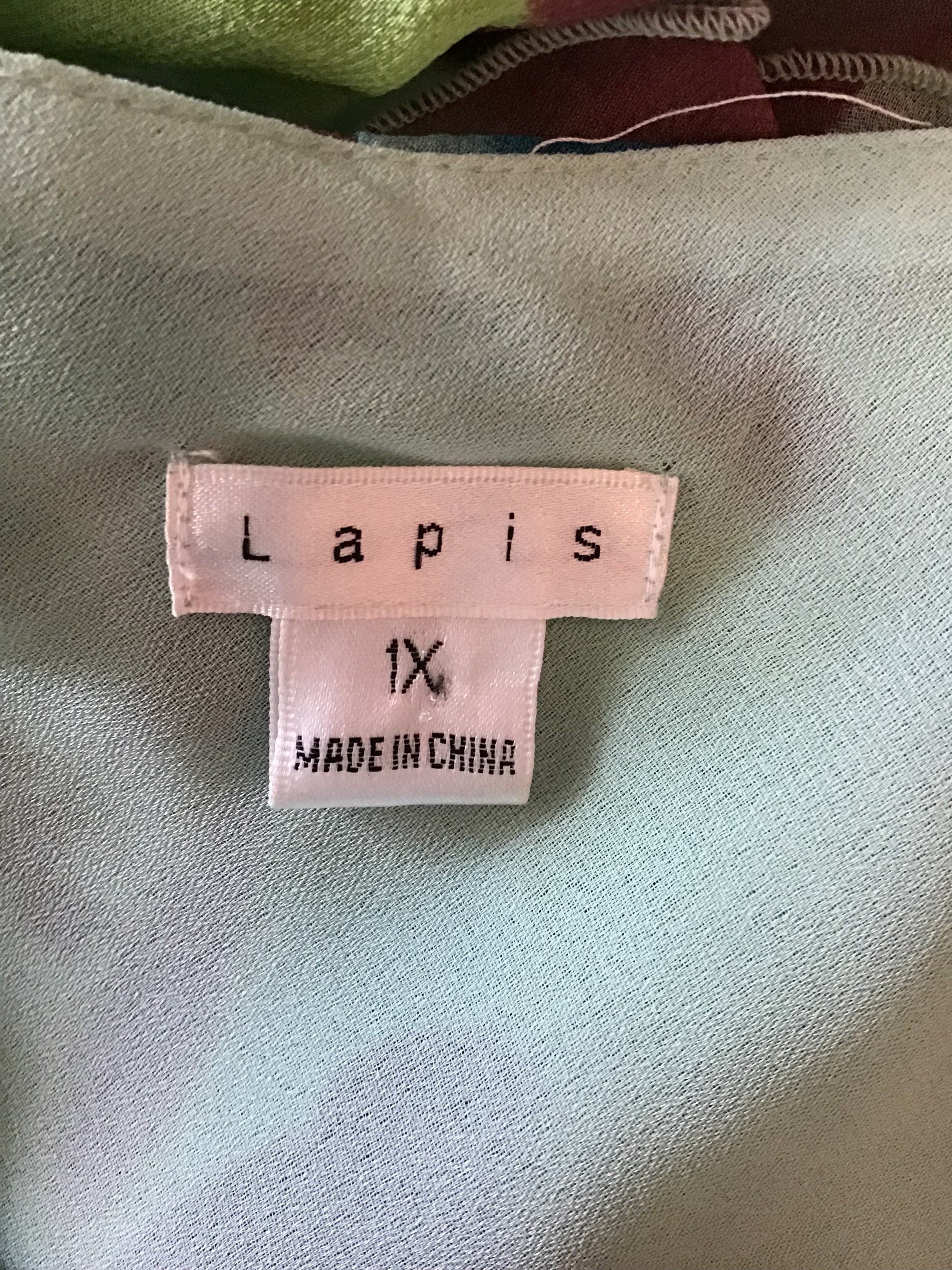 2000’s Lapis Chiffon Floral Dress Size 16