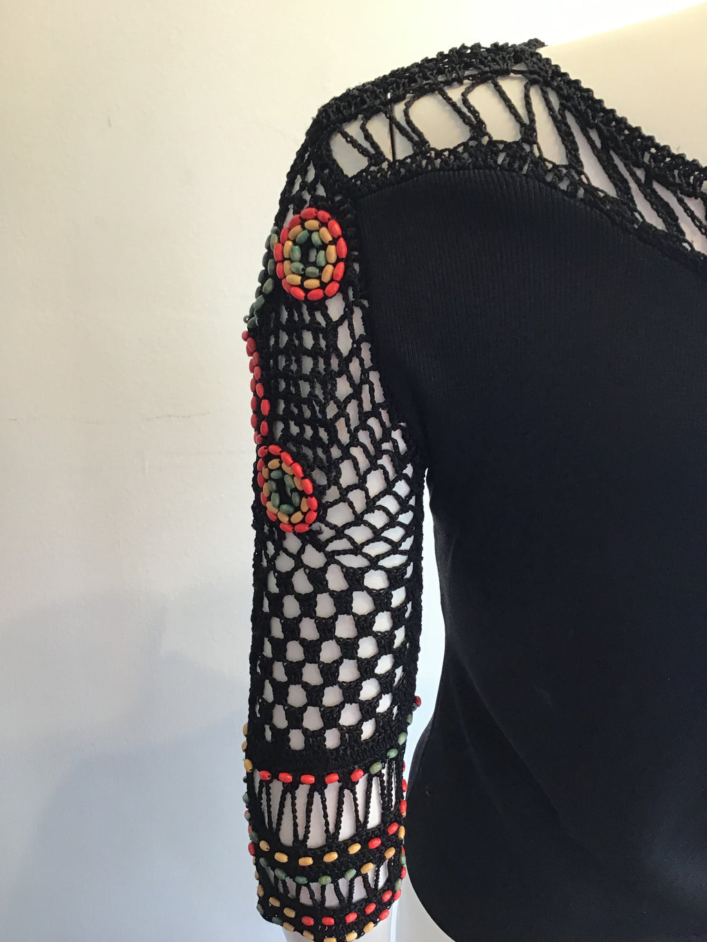 1990s Vicoise Vlack Knitted Top by Joseph A Size 6