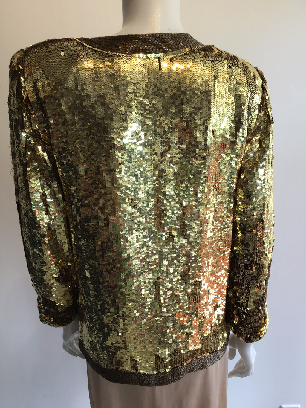 1980’s Gold Sequined  Candlelight by Jamison’s Jacket Size 8