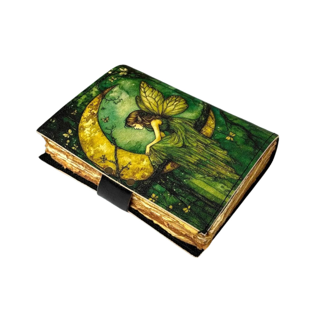 Fairy Leather Journal Celtic Grimoire Journal Spellbook
