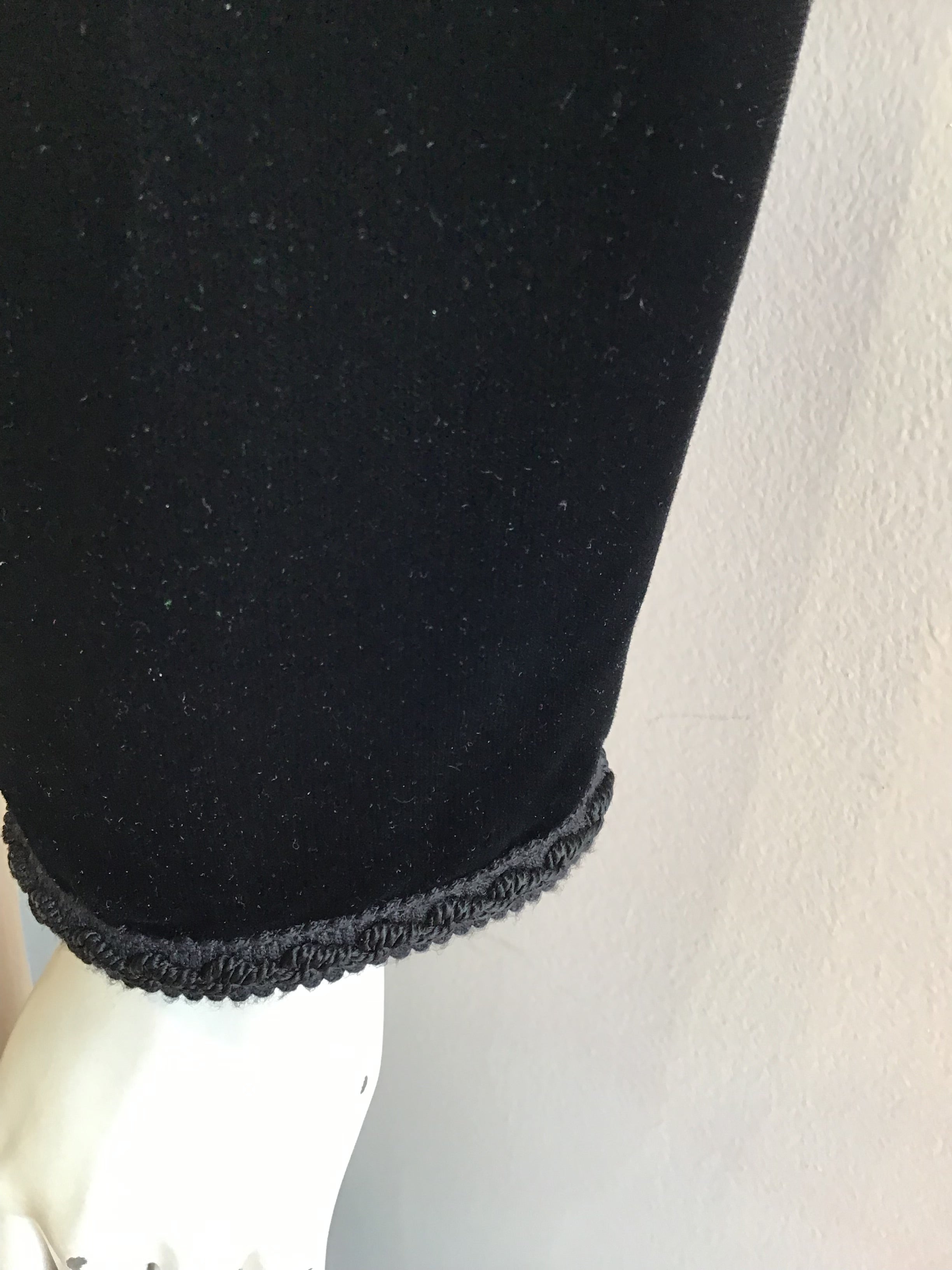 1990’s Ungaro Black Velvet Jacket Size 6