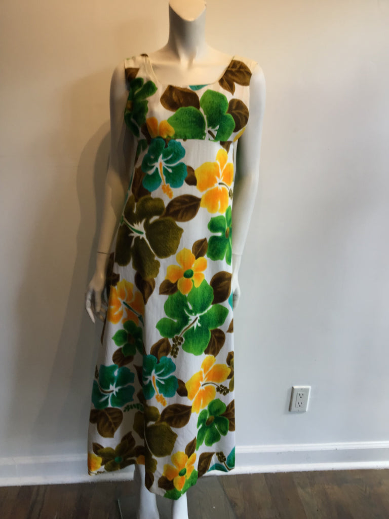 1960s Cotton Tohki Hawaii Maxi dress