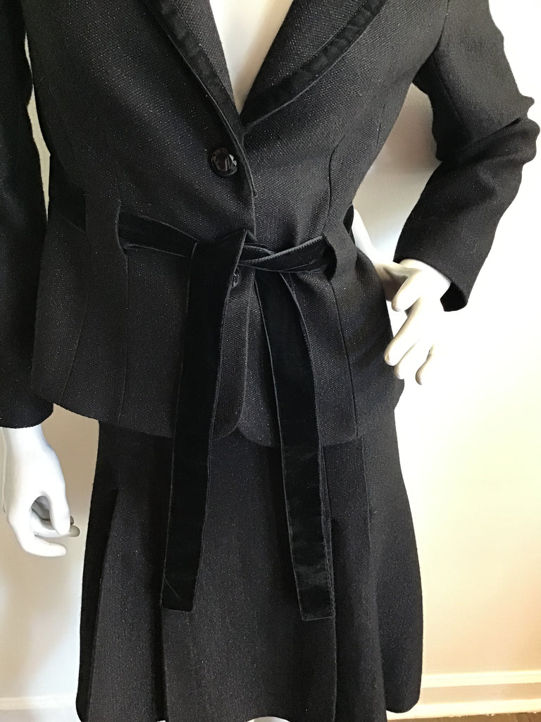 1990s Angel Nina Suit with Velvet Belt