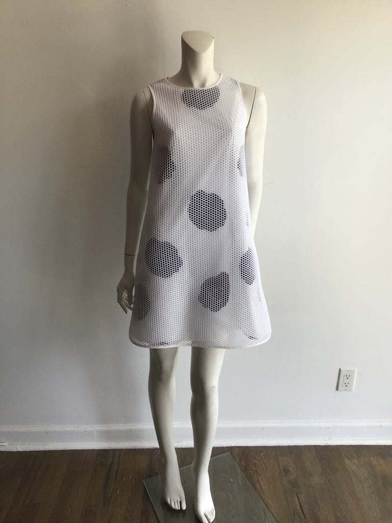 2000’s  Black and White Lisa Perry Synthetic Day Dress Size 6