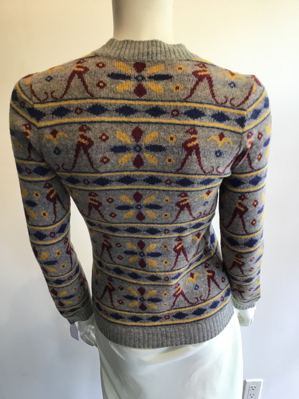 1970’s Valentino Wool Gray Sweater Size 6