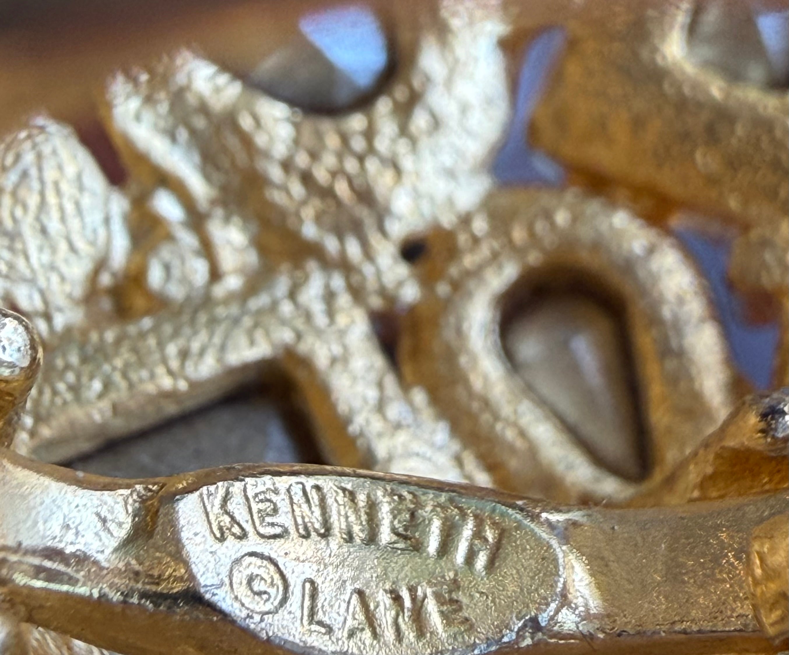 KENNETH LANE RHINESTONE STATEMENT RING SIZE 7
