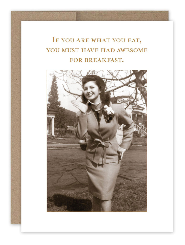 Shannon Martin awesome for breakfast card