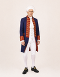 American Patriot Costume - Blue & Red, 18th Century Men's Costume Rental
