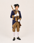 American Patriot Costume - Blue & Tan, 18th Century Men's Costume Rental