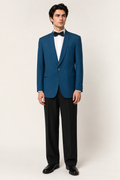 Aqua Blue Jacket Authentic 1950's Formal Jacket, Men’s Costume Rental