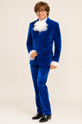 Austin Powers Blue Velvet Suit, Men's Fictional Character Costume Rental