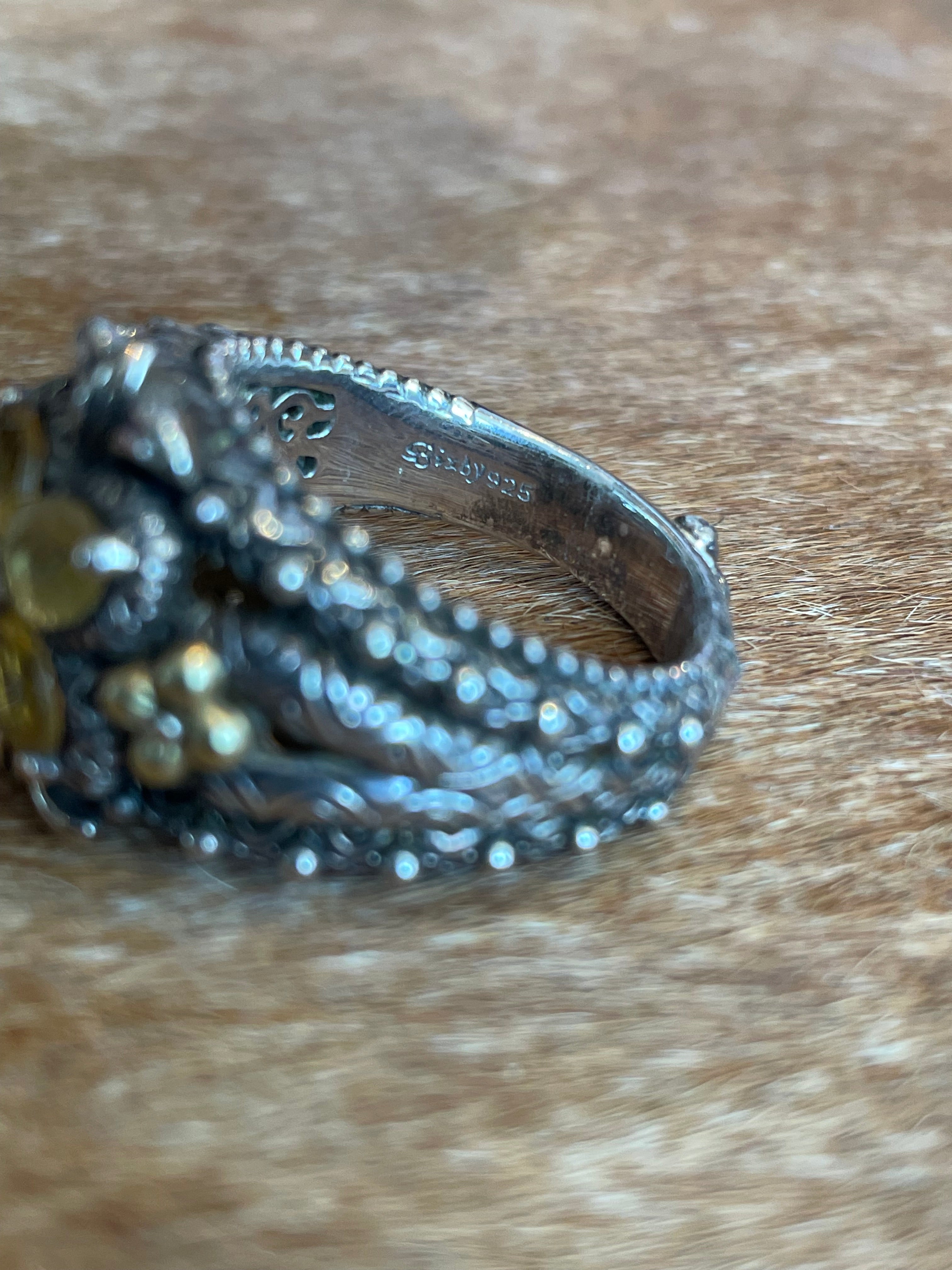 Bixby 18k Sterling Ring with Citrine