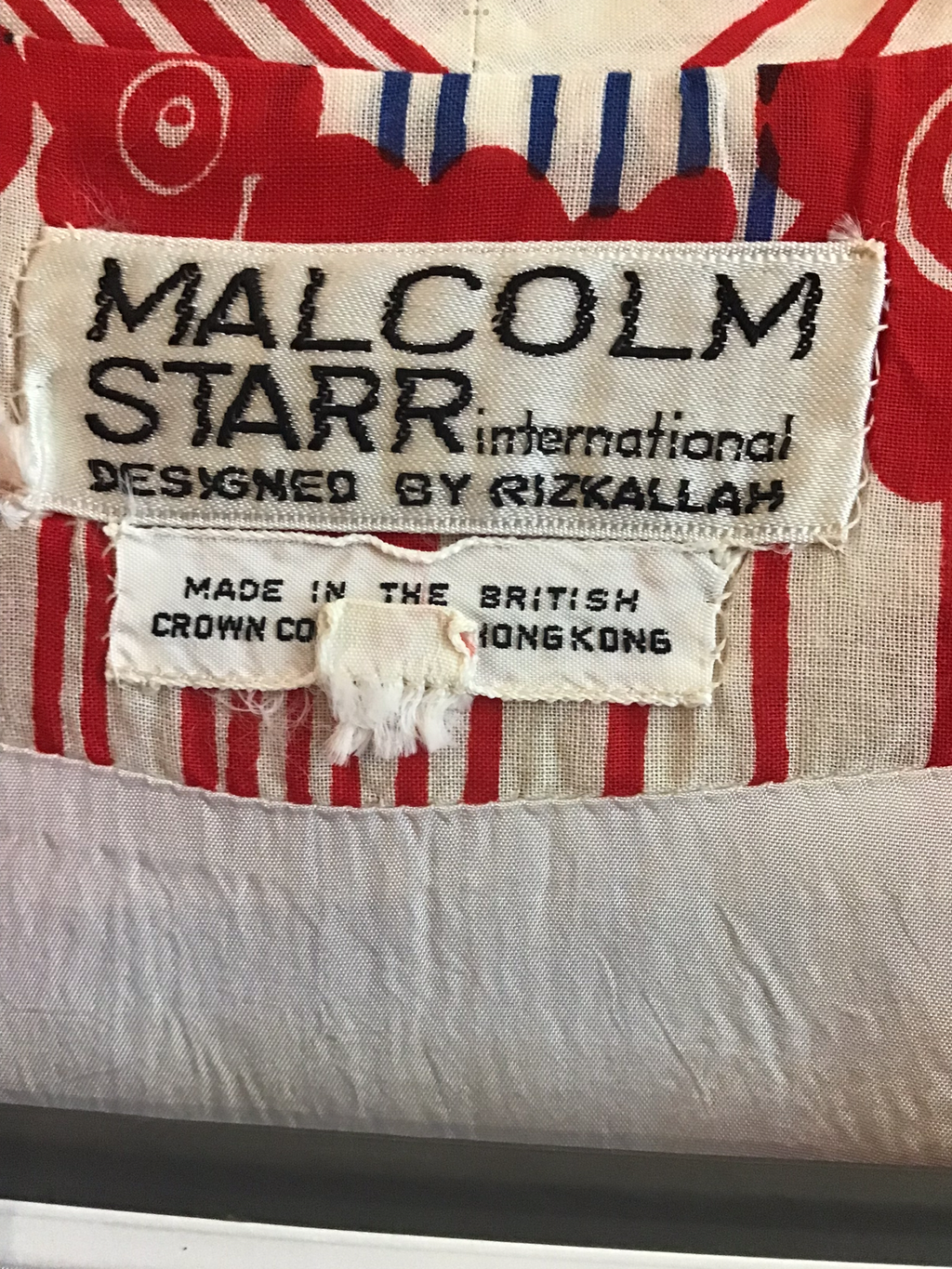 1970’s red,White and Blue Cotton Malcolm Starr Jumpsuit Size 6