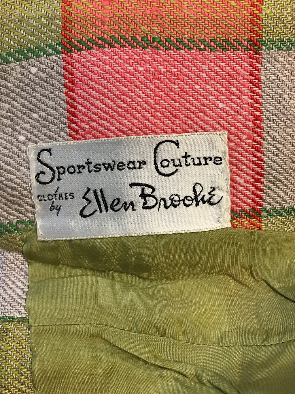 1960’s Linen/Wool Blend Sportswear Couture by Ellen Brooke  Suits Size 4
