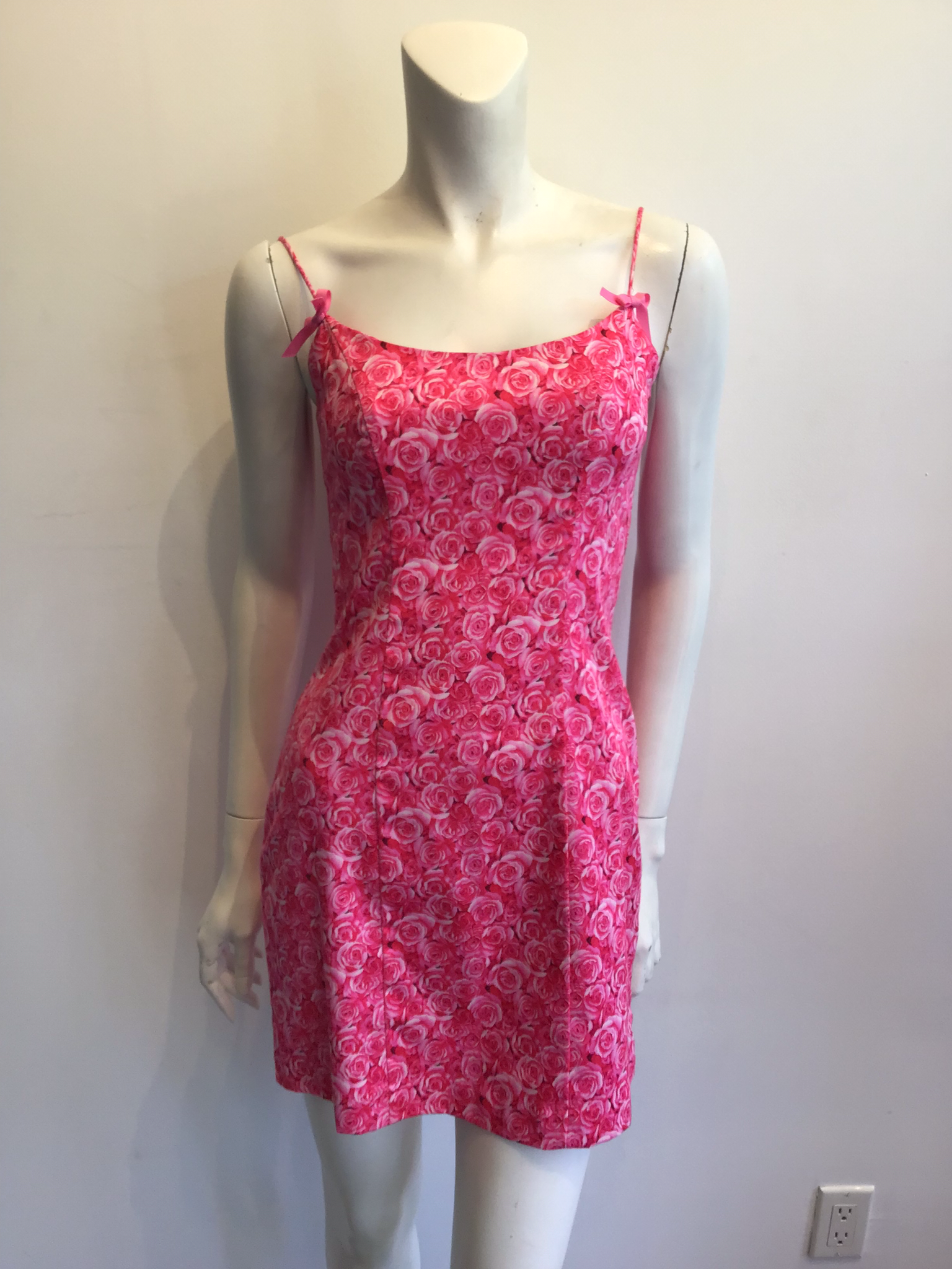 2000s Pink Cynthia Rawley Cotton Dress Size 2