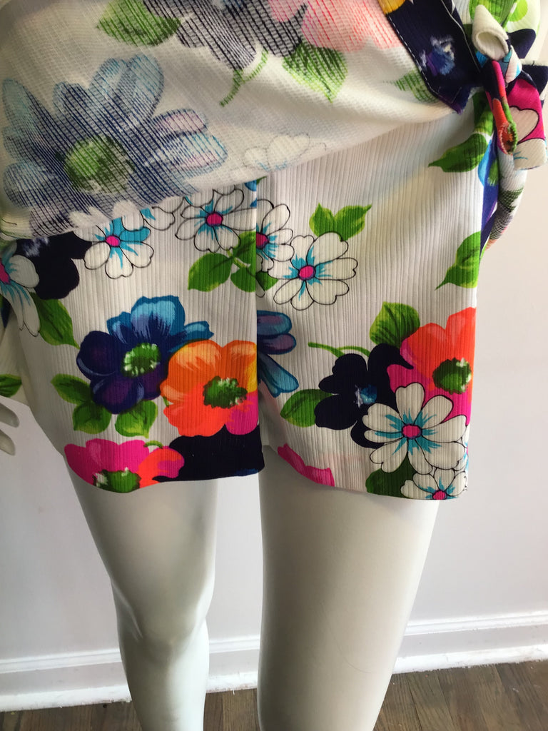 1960’s Cotton Multicolored Janet Lynn Culottes/Dress Size 8