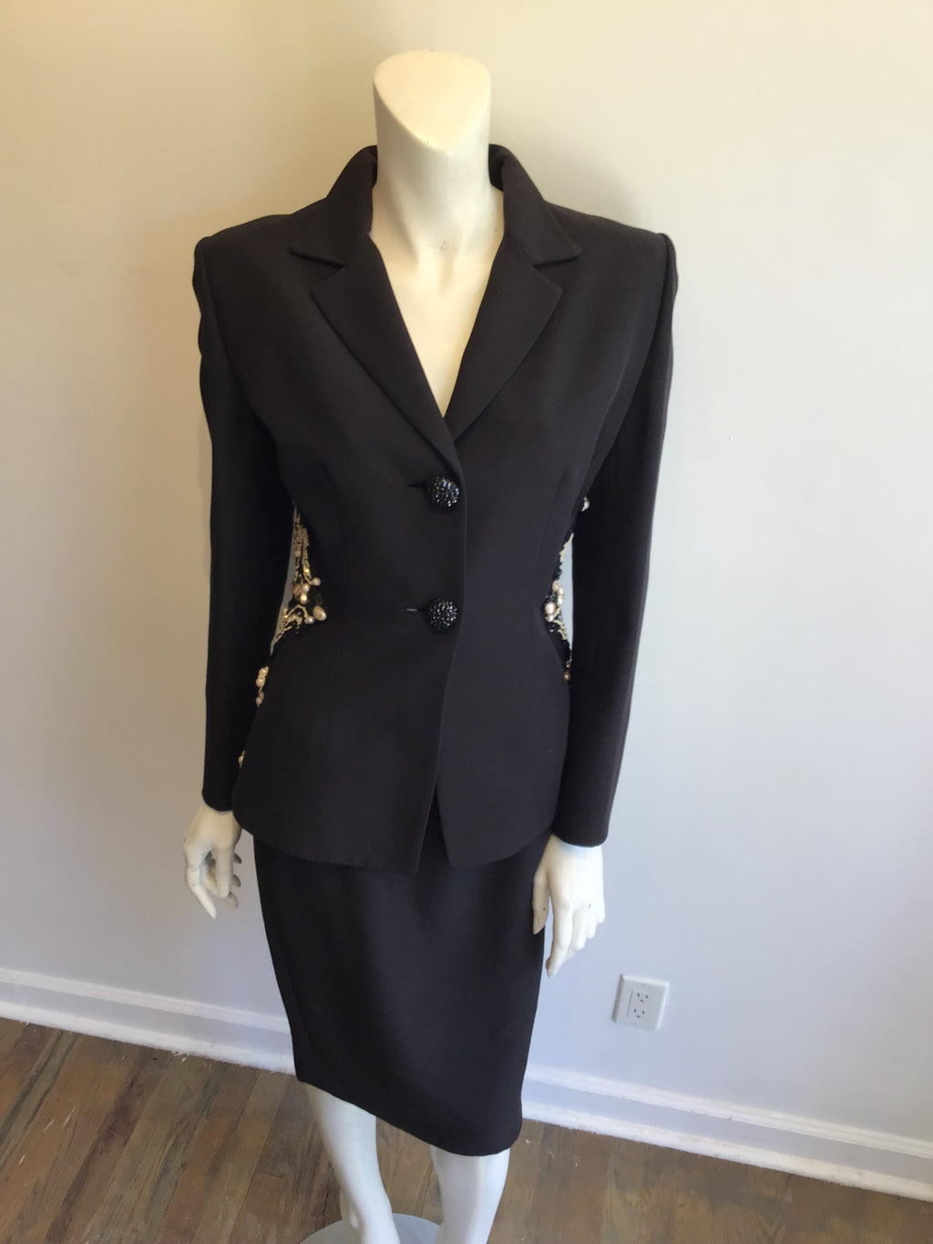 1990’s Wool Blend Bagley Mischka  Evening Suit Size 8
