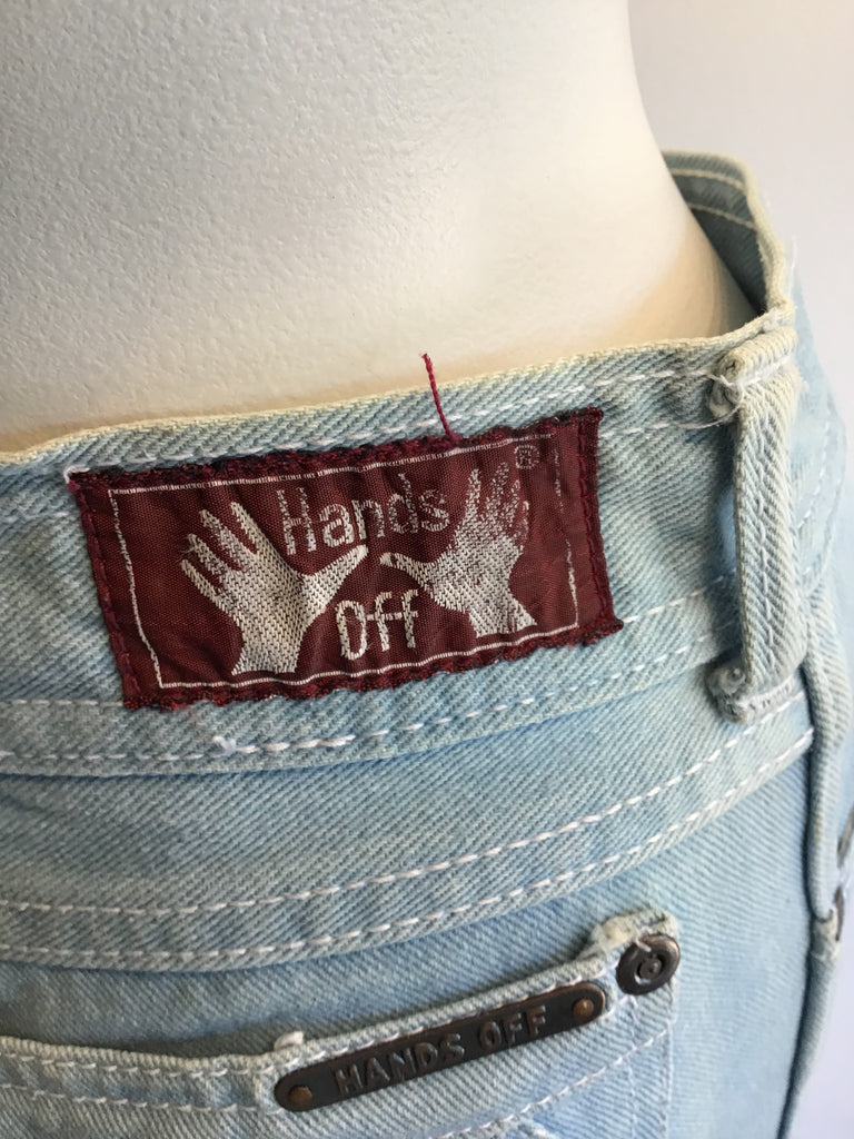 1970’s Blue Denim Hands Off Jeans Size 4