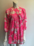 1960’s Pink/White Polyester Catalina Beach Cover Up Size 8