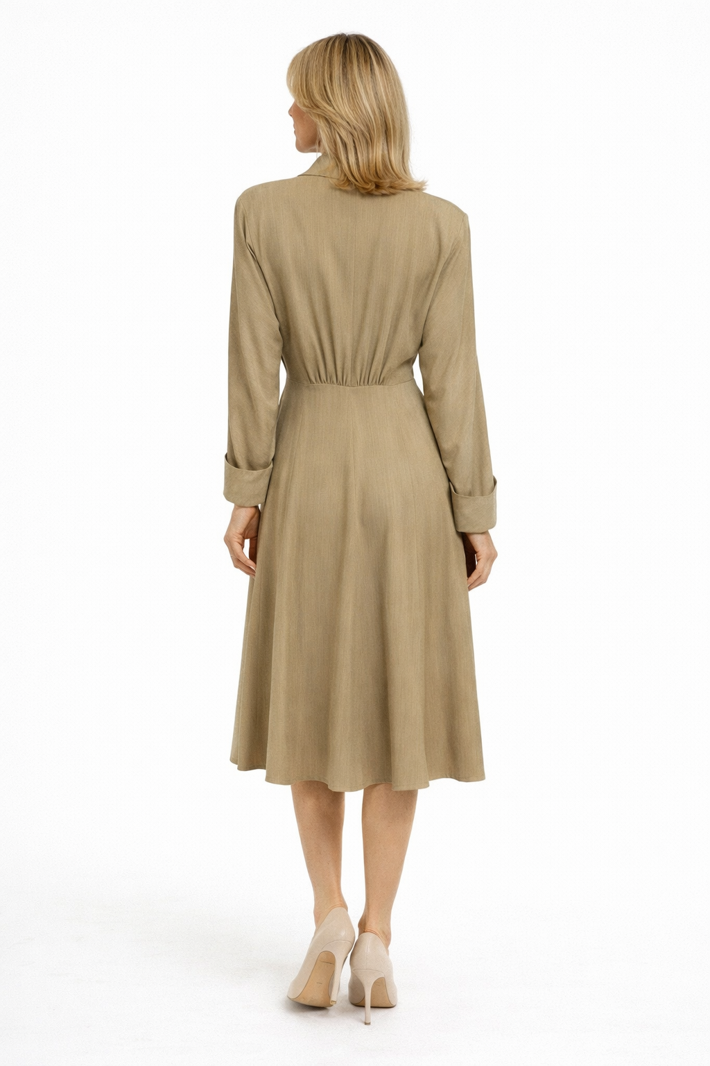 W.S. Butler 1940's Tan Gaberdine Coat-size 10