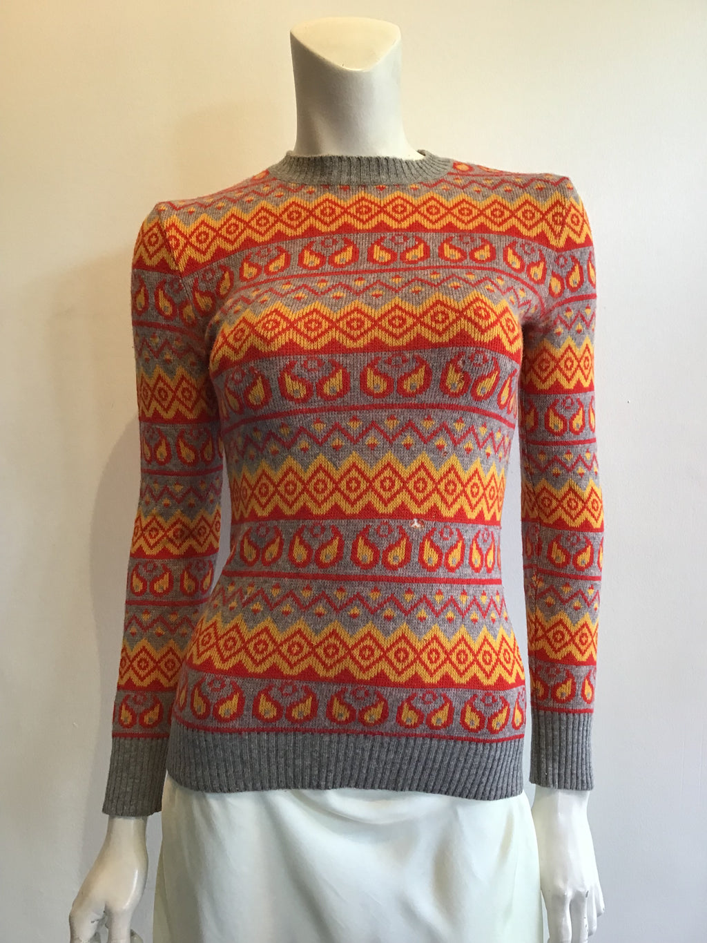 1970’s Valentino Multicolor Wool Sweater Size 6