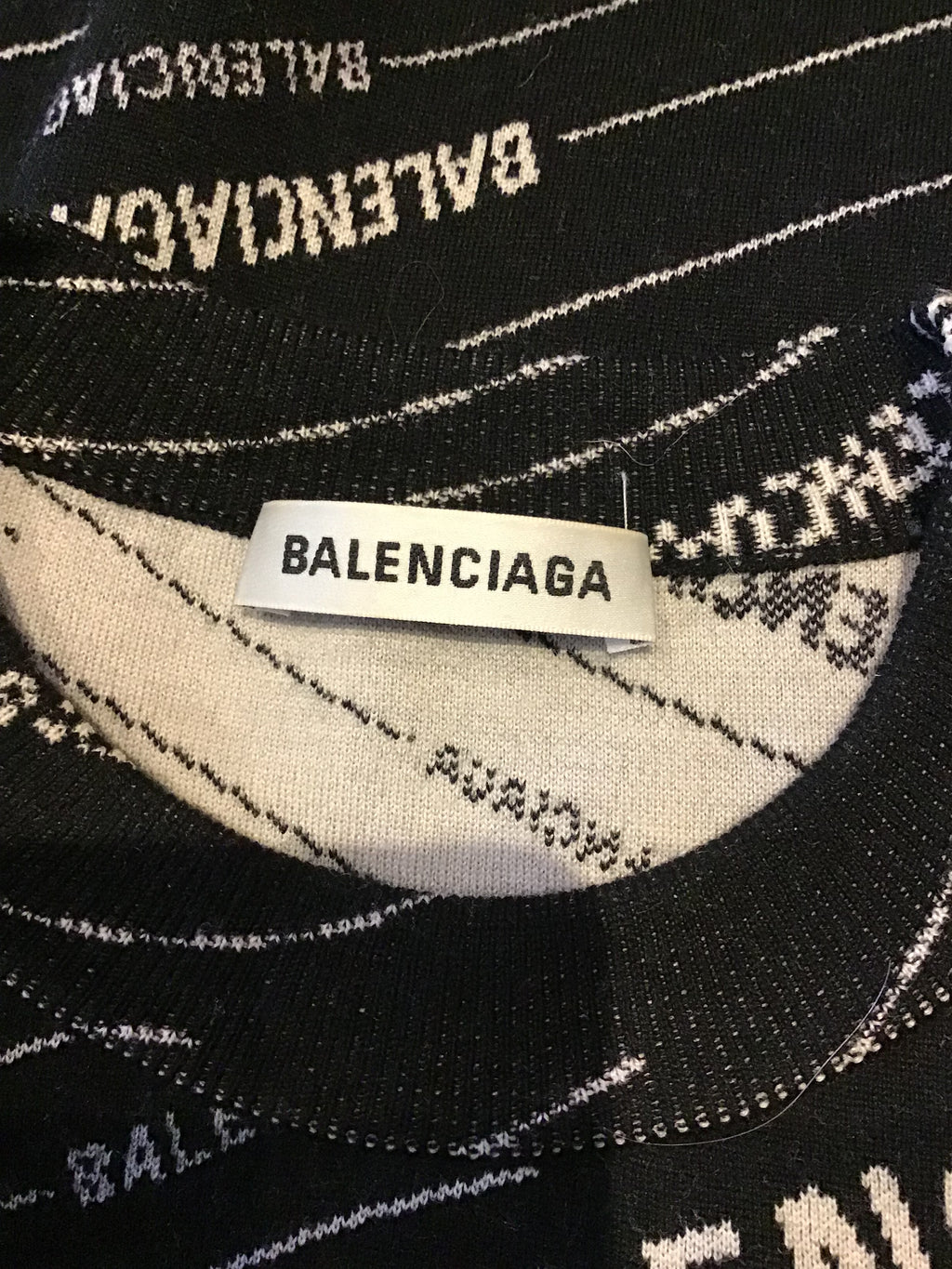 2000’s Balenciaga Wool Black and White Sweater Size XS