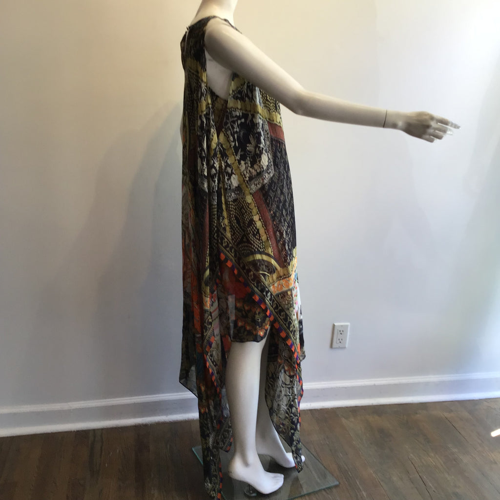 2000’s Camilla Silk Multicolored Maxi Dress Size 8/10