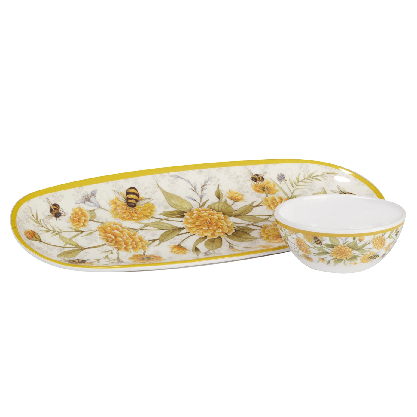 Bee Sweet Melamine Oval Tray – Sophia's Gallery